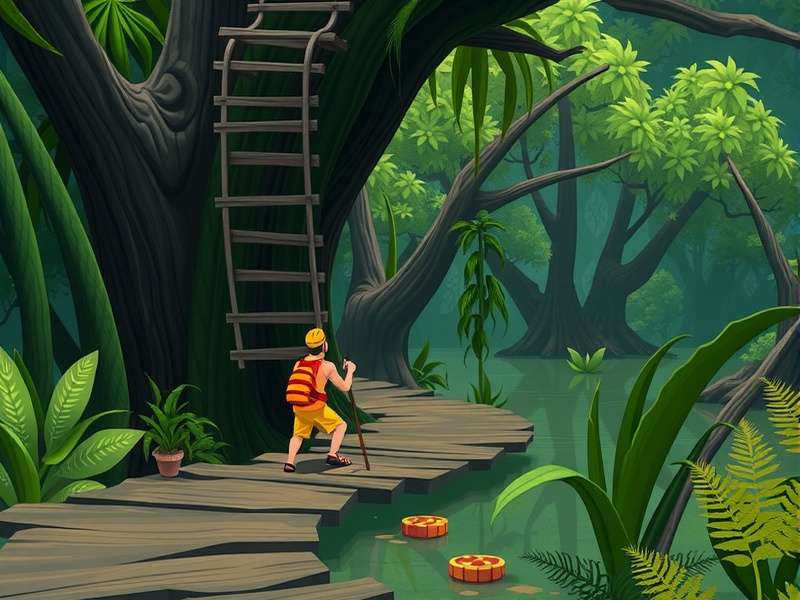 Indian Ginger Swamp Escape Puzzle